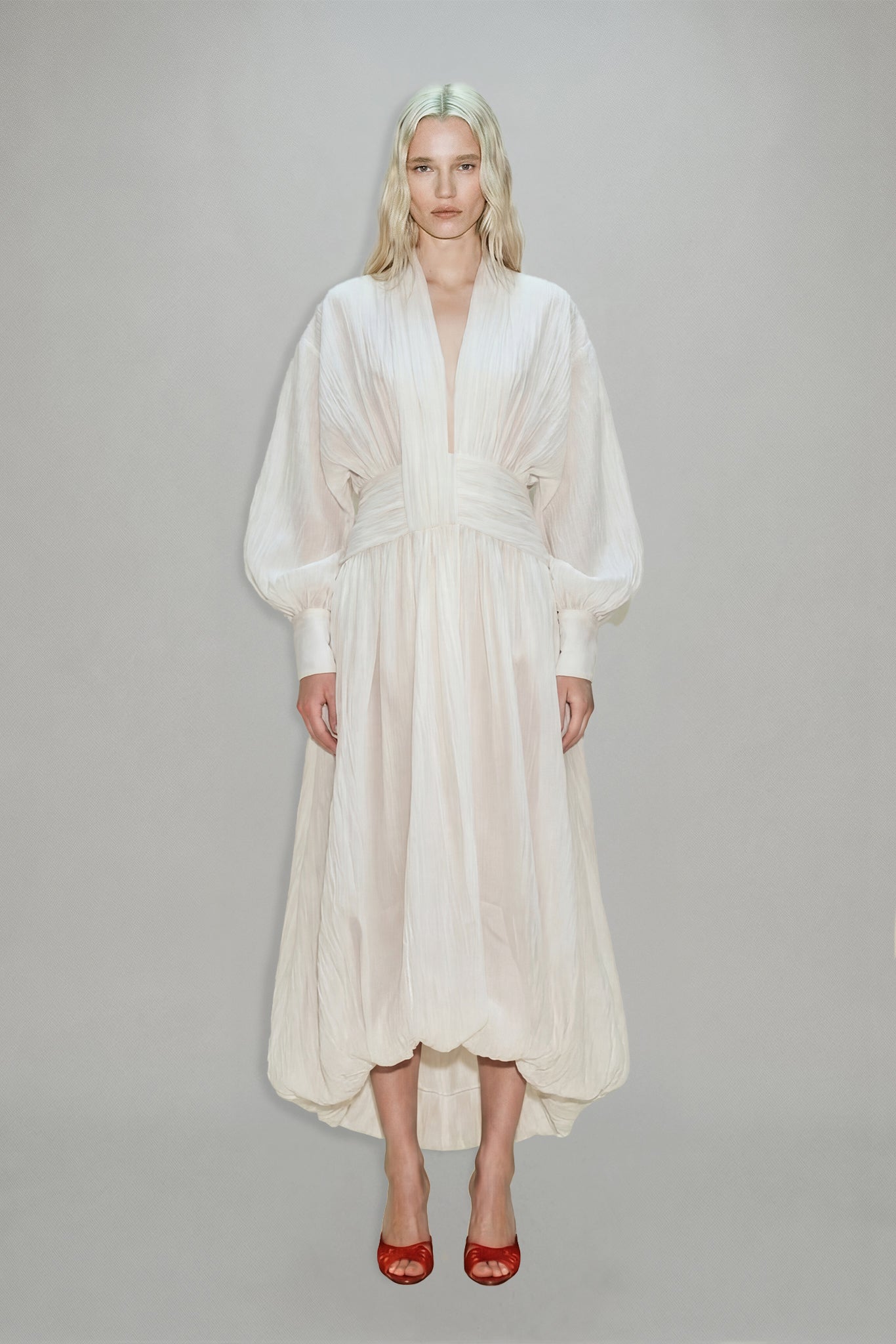 Gaia Maxi Dress in Ivory — ATOIR