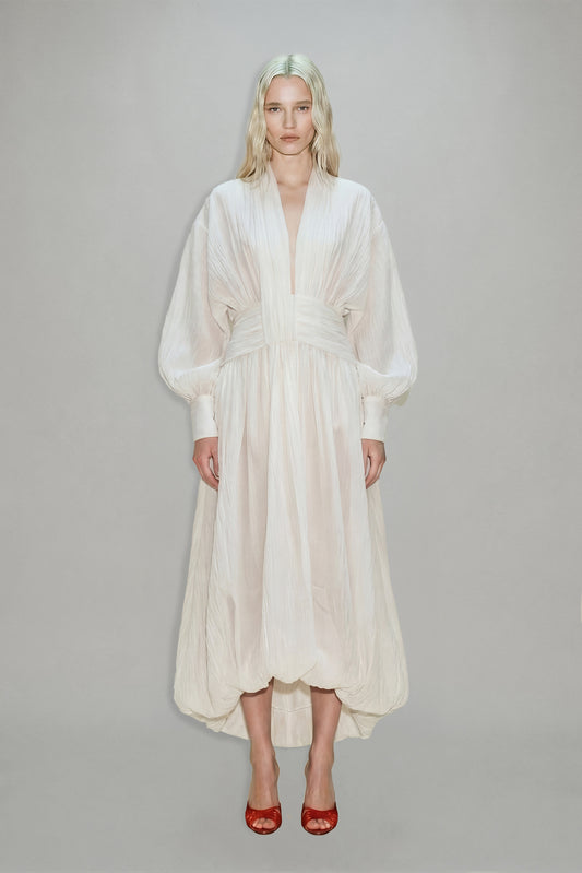 Gaia Maxi Dress in Ivory — ATOIR