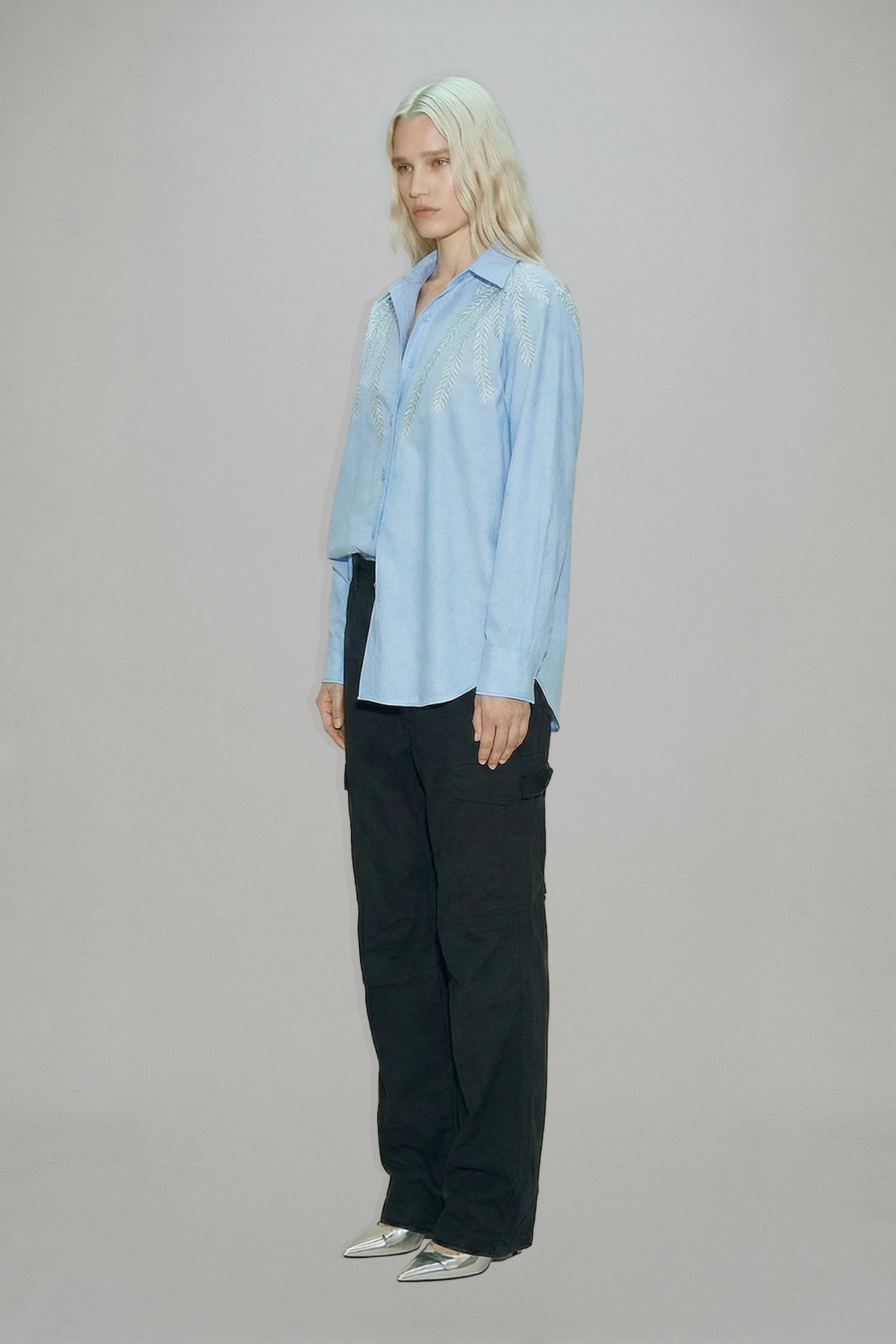 Sylvie Shirt in Sky Blue — ATOIR