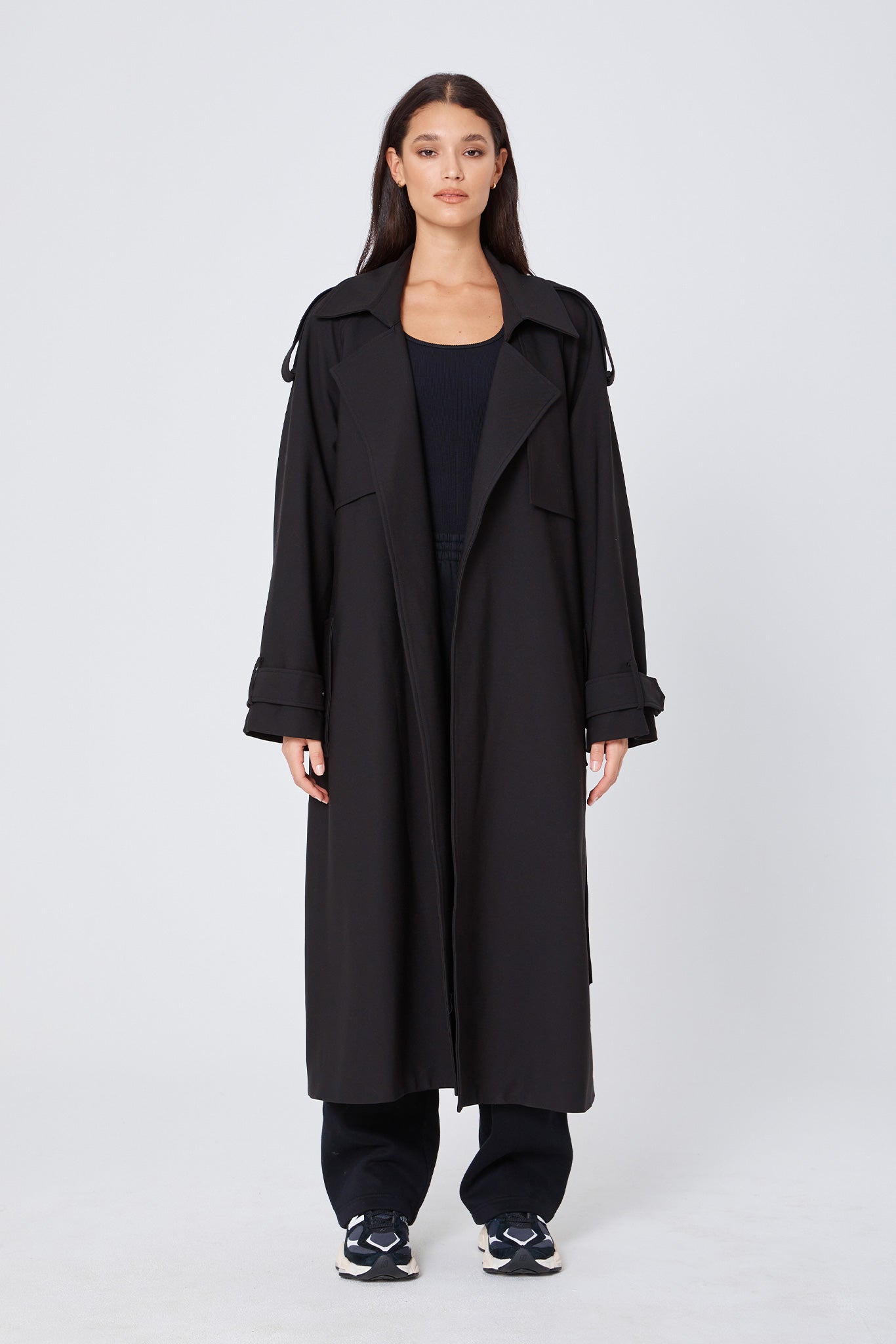 Trenchcoat black clearance